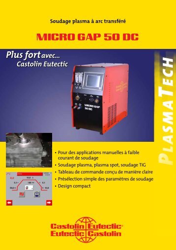 Soudage plasma à arc transféré - Castolin Eutectic