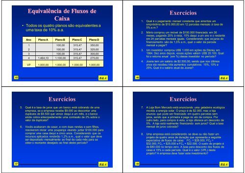 MatemÃ¡tica Financeira - IAG - A Escola de NegÃ³cios da PUC-Rio