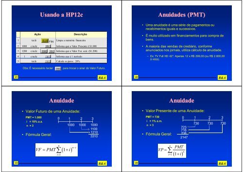 MatemÃ¡tica Financeira - IAG - A Escola de NegÃ³cios da PUC-Rio