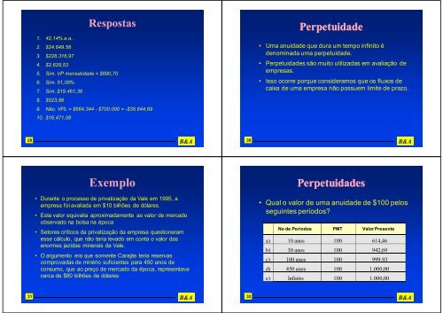 MatemÃ¡tica Financeira - IAG - A Escola de NegÃ³cios da PUC-Rio