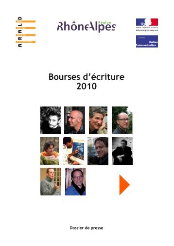 Bourses d'écriture 2010 - Arald