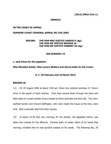 Gordon (Ian) v R.pdf - The Court of Appeal