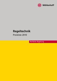 Regeltechnik - Technische Daten