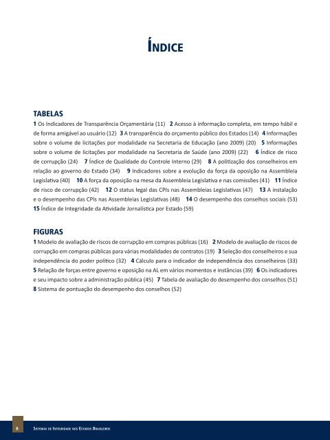 Sistema de Integridade nos Estados Brasileiros - Instituto Ethos