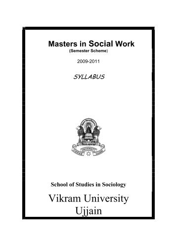 MSW 2009-11.pdf - Vikram University