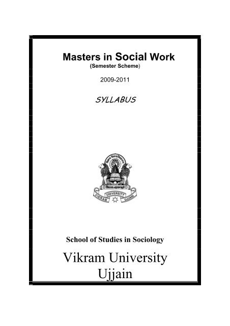 MSW 2009-11.pdf - Vikram University