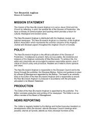 mission statement policy production news reporting - Anglican ...