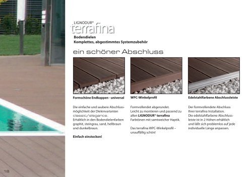 LIGNODUR® terrafina Bodendielensystem - MÖLLER GmbH & Co KG