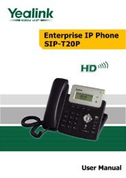 Manual for the Yealink T20 SIP Phone - PMC Telecom