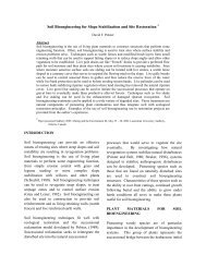 Soil Bioengineering for Slope Stabilization and Site Restoration 1