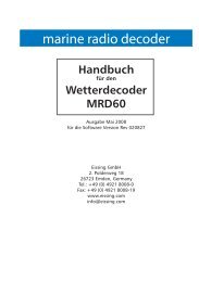 MRD60 Handbuch - Kiel Nautik