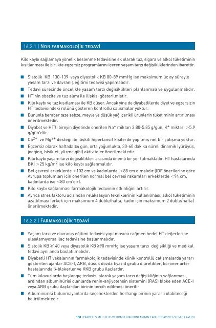 Diabetes mellitus ve komplikasyonlarÄ±nÄ±n tanÄ±,tedavi ve izlem ...