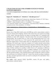 Utilization of OGU-INRA Hybrid System in Winter Rapeseed Breeding