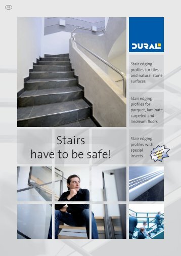 Stair edging profiles - Dural GmbH & Co KG, Ruppach-Goldhausen