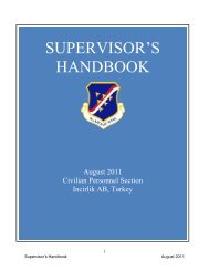 SUPERVISOR'S HANDBOOK - 39th FSS