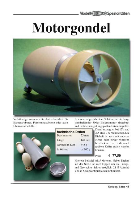 Katalog 2012 Download - Modell-Uboot-Spezialitäten