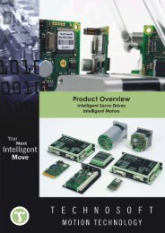 Catalog of Technosoft Intelligent Drives and Motors