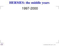 HERMES: the middle years 1997-2000 - Desy