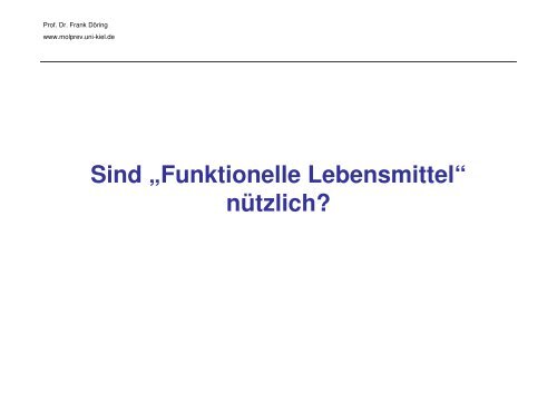 Die Bedeutung der Gene für Ernährung und Gesundheit