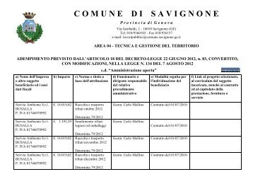 art. 18 D.L. n. 83-12 al 15 febbraio 2013.pdf - Comune di Savignone