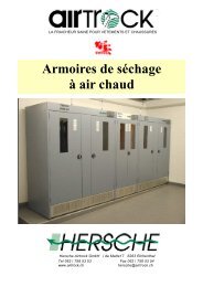 Armoires de séchage à air chaud - Hersche Airtrock