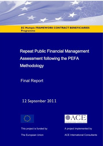 ETHIOPIA PEFA FEDERAL REPORT