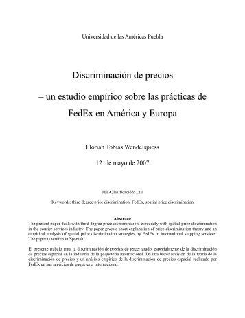 DiscriminaciÃ³n de precios â un estudio empÃ­rico sobre las prÃ¡cticas ...