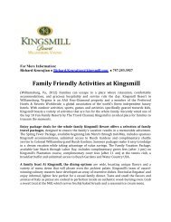 Family Friendly Activities at Kingsmill - Kingsmill Resort