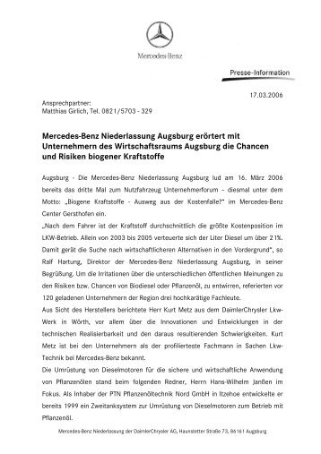 Ende - Mercedes-Benz Niederlassung Augsburg