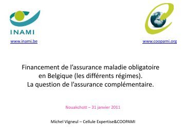 Financement de l'assurance maladie obligatoire en ... - COOPAMI