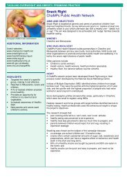 TOOL E3 Measurement and assessment of overweight and obesity