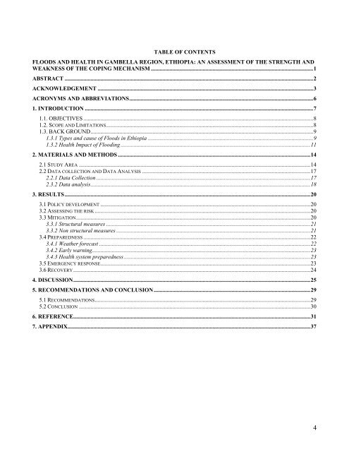 Floods and Health in Gambella region, Ethiopia: An ... - lumes