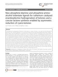 New phosphine-diamine and phosphine-amino-alcohol tridentate ...