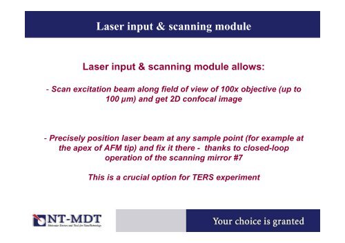 NTEGRA spectra: Cutting edge of molecular sciences - NT-MDT