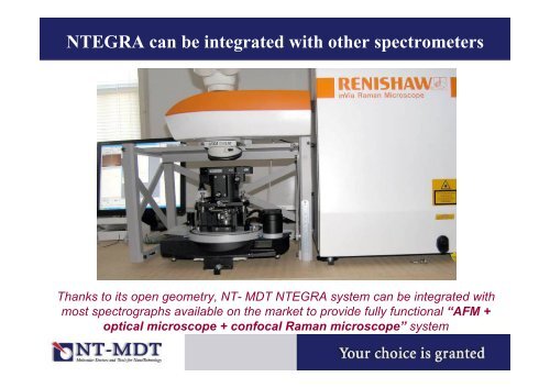 NTEGRA spectra: Cutting edge of molecular sciences - NT-MDT