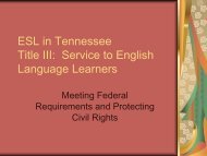 Title III: Service to English Language Learners - Campbell County ...