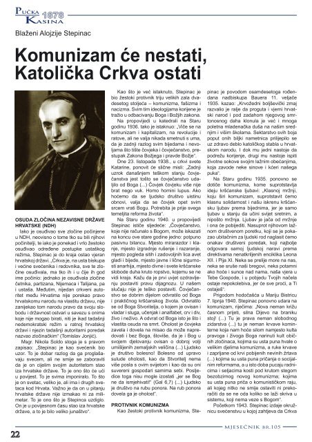 Svibanj 2012 - PuÄka Kasina 1878