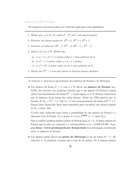 0. Exercícios de Revisão