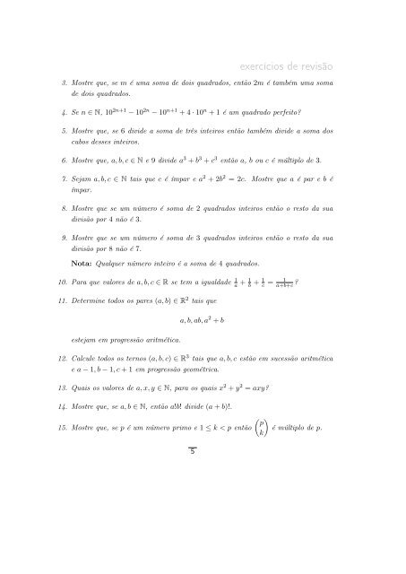 0. Exercícios de Revisão