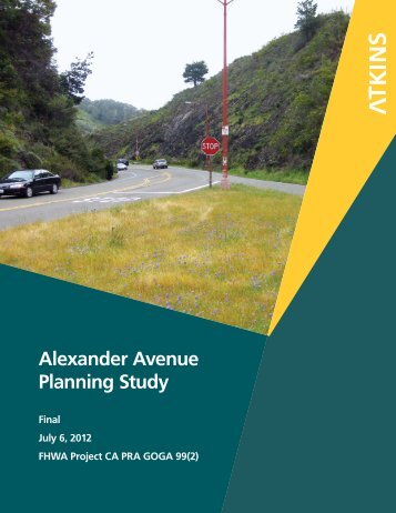 Final Alexander Avenue Planning Study.pdf - Walk Bike Marin!