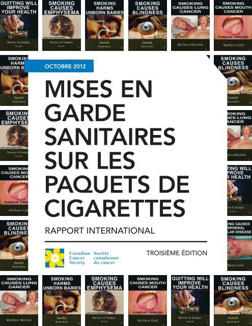 Mises En Garde Sanitaires Sur Les Paquets De Cigarettes Rapport