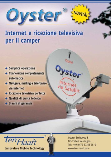 Oyster-Internet.pdf - Aggiornamento: 08/2010 (407 ... - ten Haaft GmbH