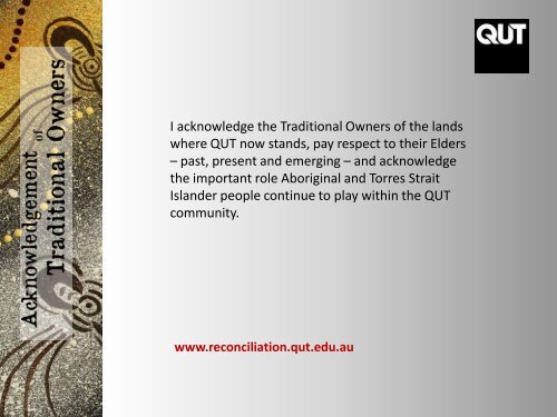 Return to Study presentation - QUT