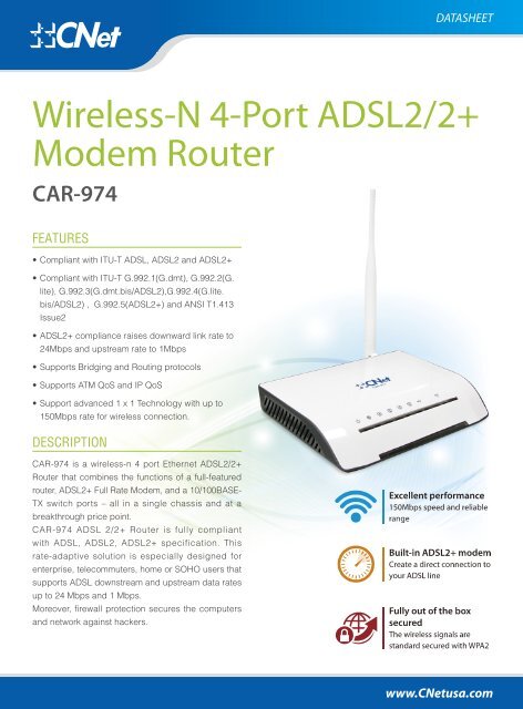 Modem net. Modem net