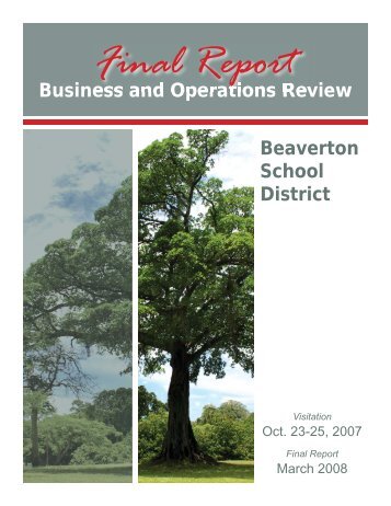 Beaverton School District Business and Operations Review - The ...