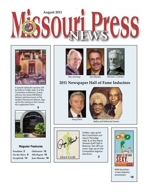 2011 Newspaper Hall of Fame Inductees - Missouri Press Association