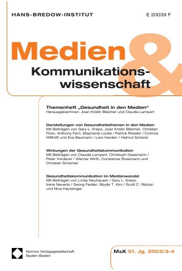 Bredow,M&K 3+4-03,U 1 - Medien & Kommunikationswissenschaft ...