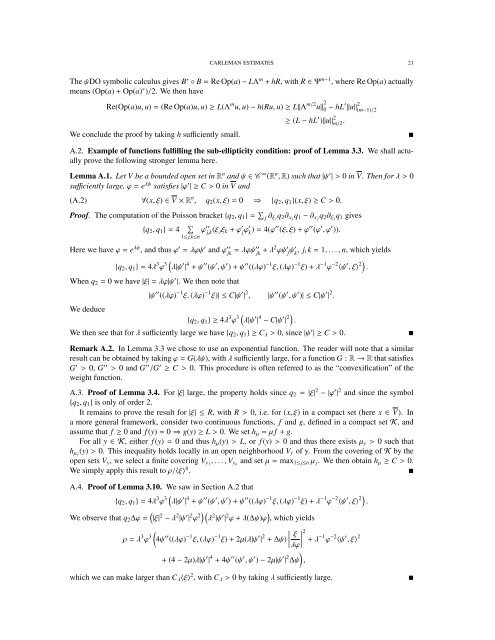 on carleman estimates for elliptic and parabolic operators ...