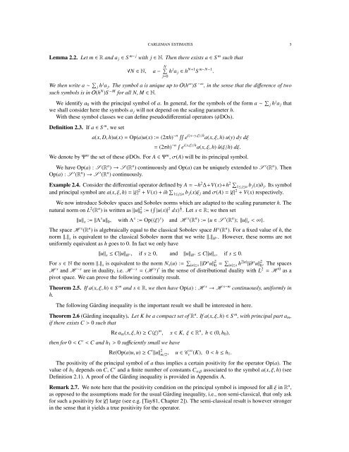 on carleman estimates for elliptic and parabolic operators ...