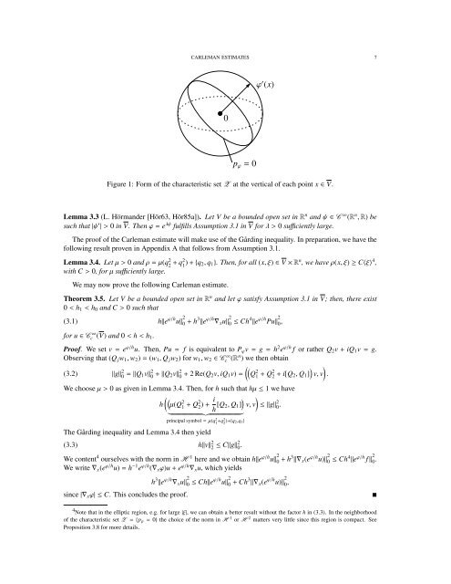 on carleman estimates for elliptic and parabolic operators ...
